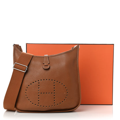 Hermes Taurillon Clemence Evelyne III PM Gold 13 of 13