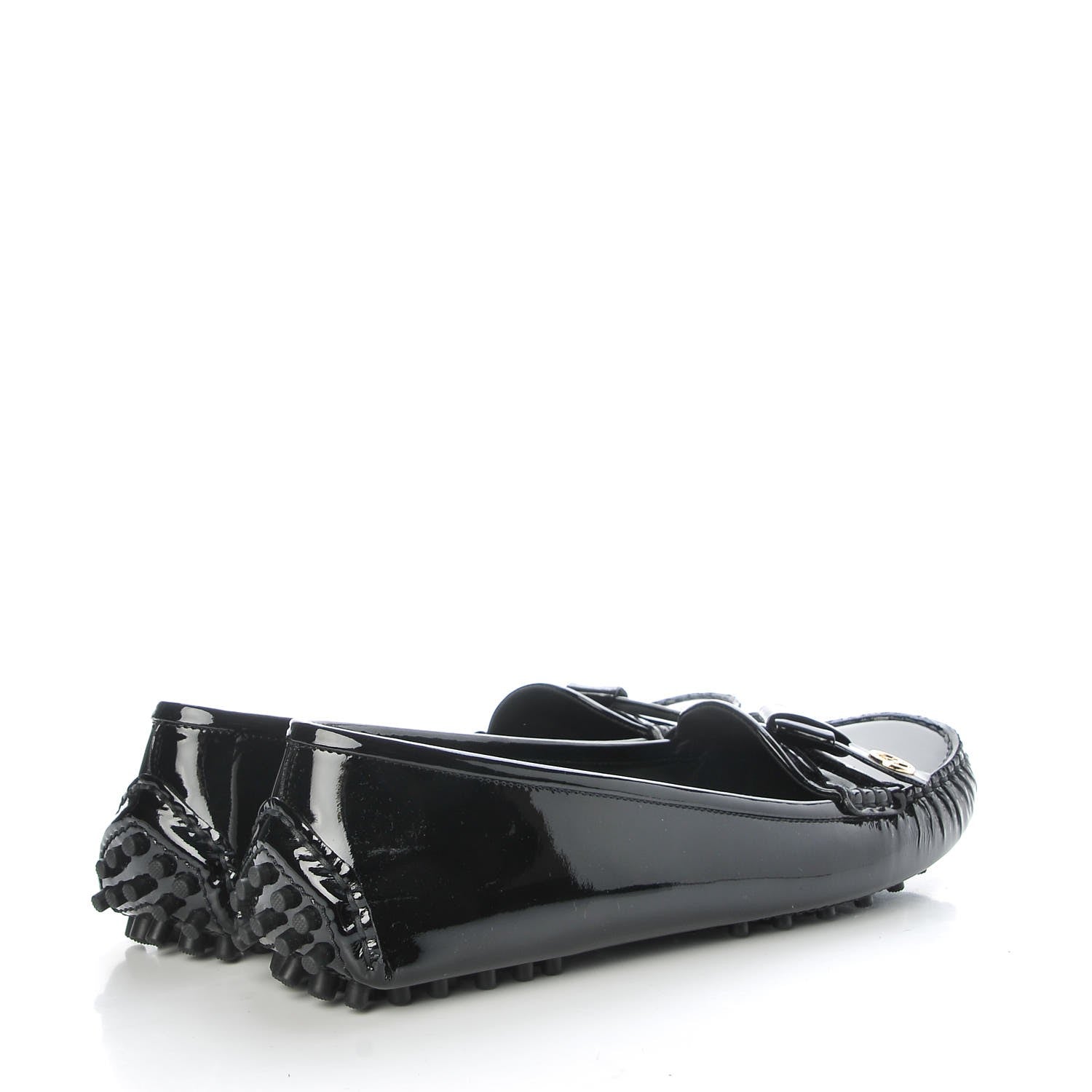 Louis Vuitton Patent Calfskin Parklane Flat Loafer 39 Black 4 of 10