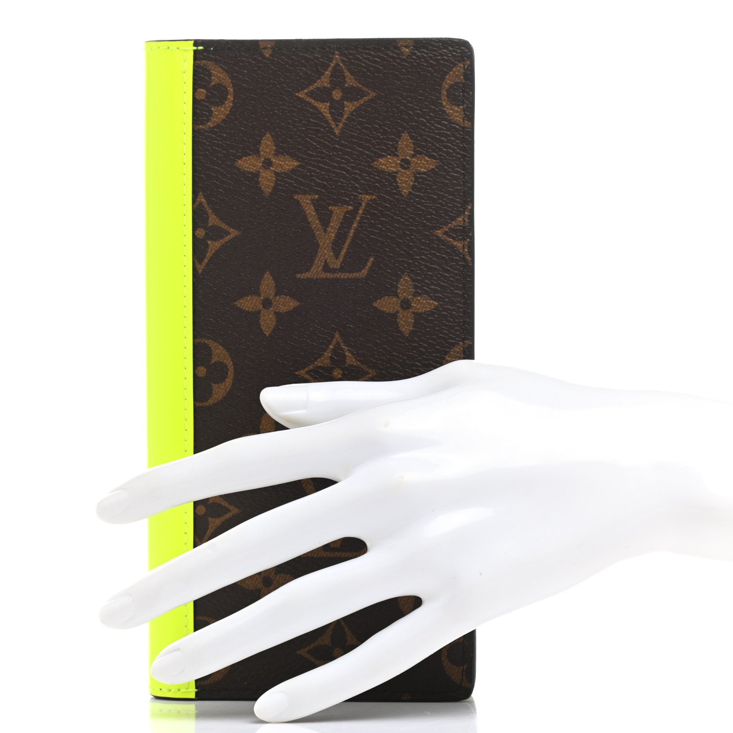 Louis Vuitton Monogram Macassar Brazza Wallet Florescent Yellow 2 of 6