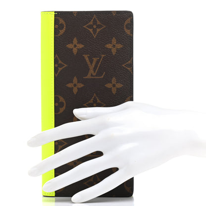 Louis Vuitton Monogram Macassar Brazza Wallet Florescent Yellow 2 of 6