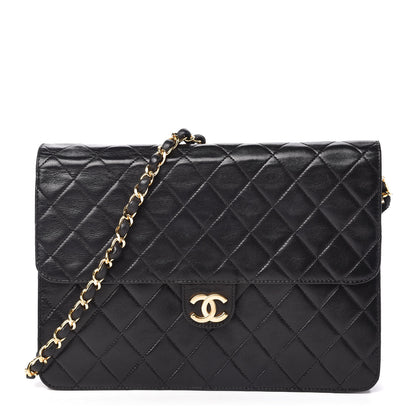 Chanel Lambskin Quilted Jumbo Single Flap Black 1 of 11