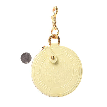 Louis Vuitton Vernis Trunks and Bags Porte-Monnaie Round Coin Purse Beige 2 of 6