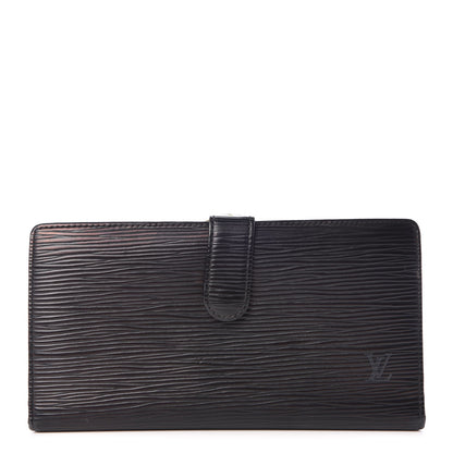 Louis Vuitton Epi Viennois Continental French Purse Wallet Black 1 of 7