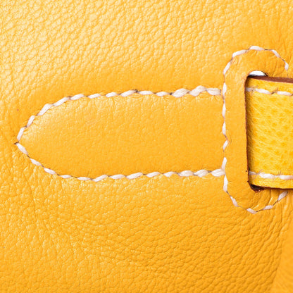 Hermes Epsom Horseshoe Birkin 35 Jaune 11 of 44