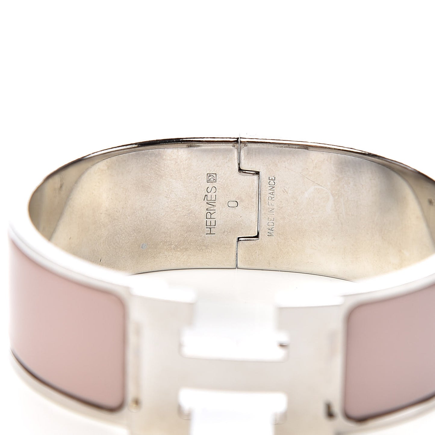 Enamel Wide Clic Clac H Bracelet PM Marron Glace
