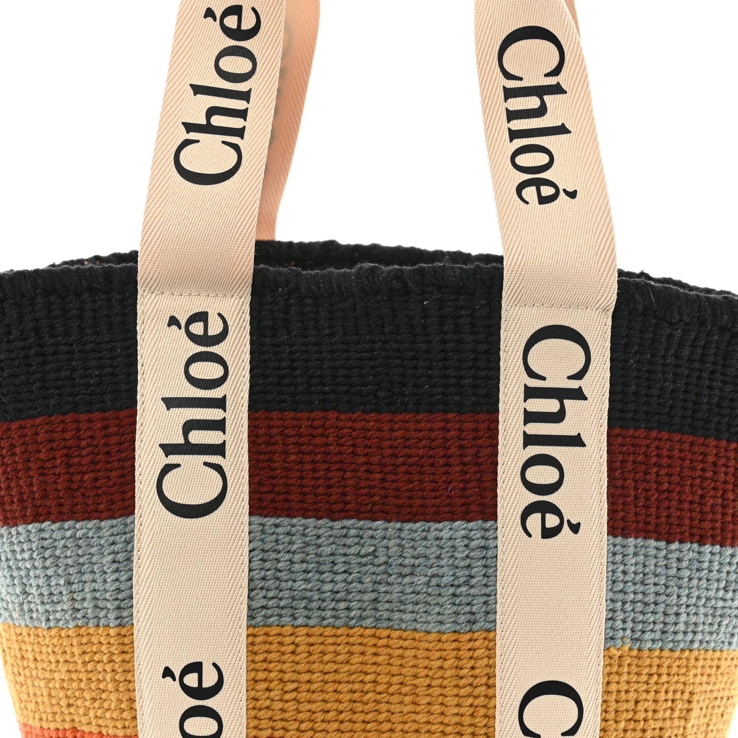 X MIFUKO Woven Large Woody Basket Tote Multicolor