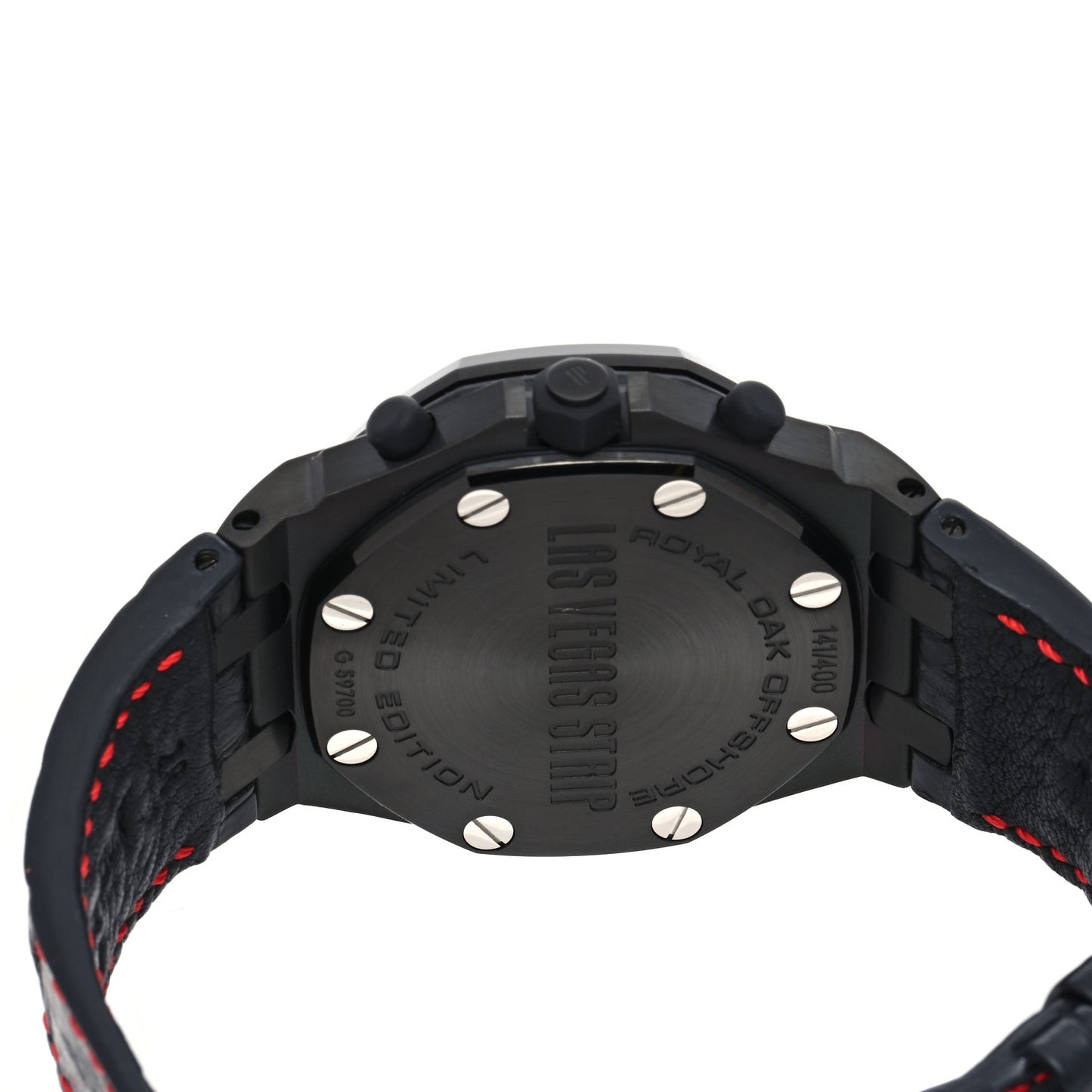 PVD Stainless Steel Calfskin 42mm Royal Oak Offshore Las Vegas Strip Automatic Watch Black 26186SN.OO.D101CR.01