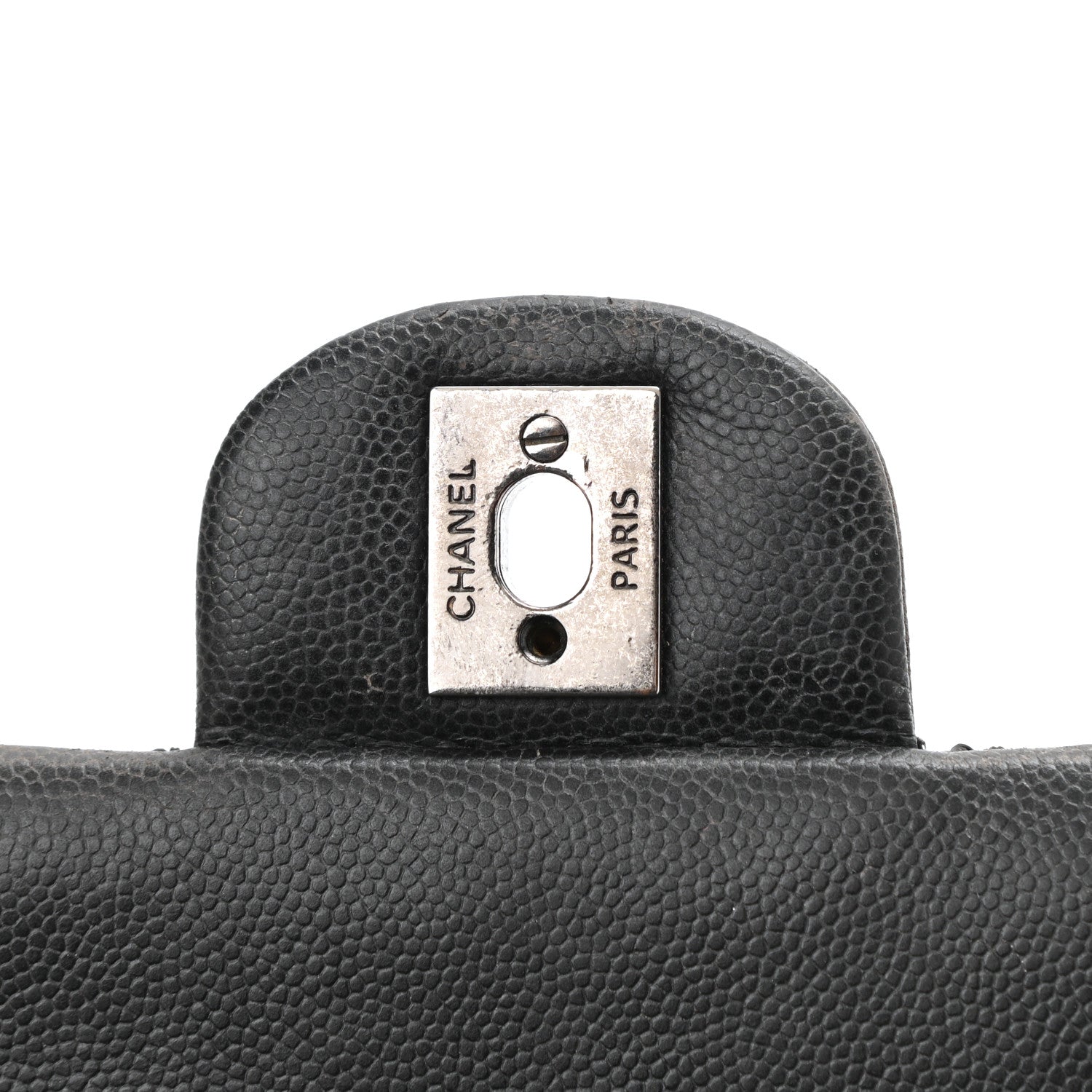 Chanel Washed Caviar Quilted Mini Rectangular Flap Charcoal 12 of 12