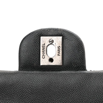 Chanel Washed Caviar Quilted Mini Rectangular Flap Charcoal 12 of 12