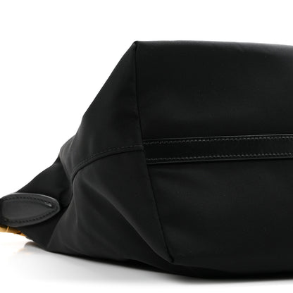 Prada Tessuto Nylon Soft Calf Shopping Tote Black 15 of 17