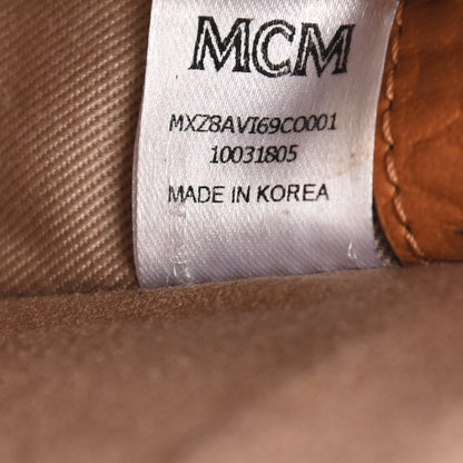 MCM Visetos Small Zip Pouch Cognac 6 of 10