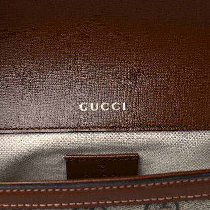 Gucci GG Supreme Monogram Web Mini Horsebit 1955 Shoulder Bag Beige Brown Sugar 6 of 11