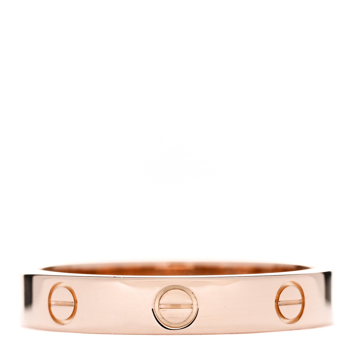 Cartier 18K Pink Gold 4mm LOVE Wedding Band Ring 61 9.5 1 of 4