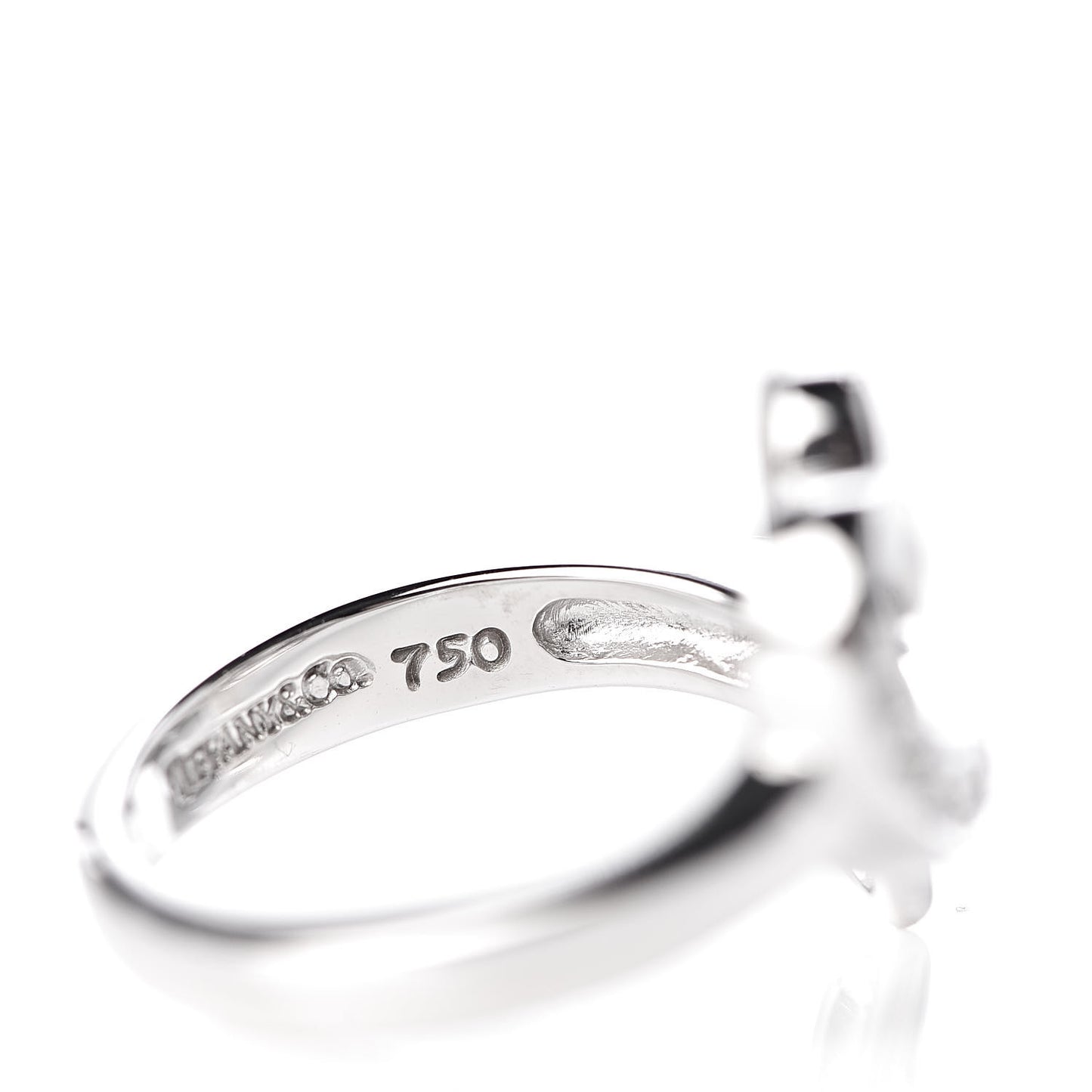 18K White Gold Diamond Paloma Picasso Loving Heart Ring 47 4