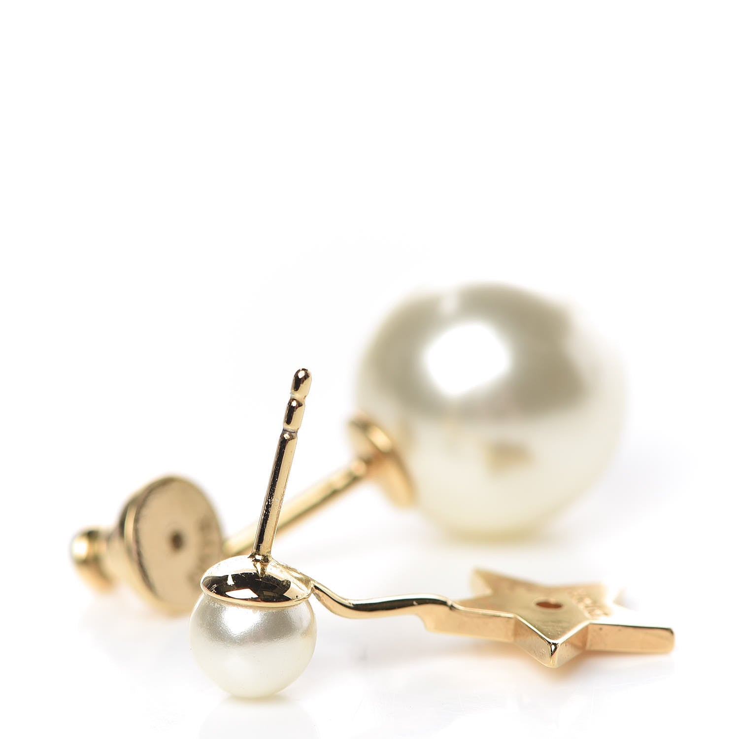 Christian Dior Pearl My ABCDior Tribales Etoile Earring Gold 3 of 4