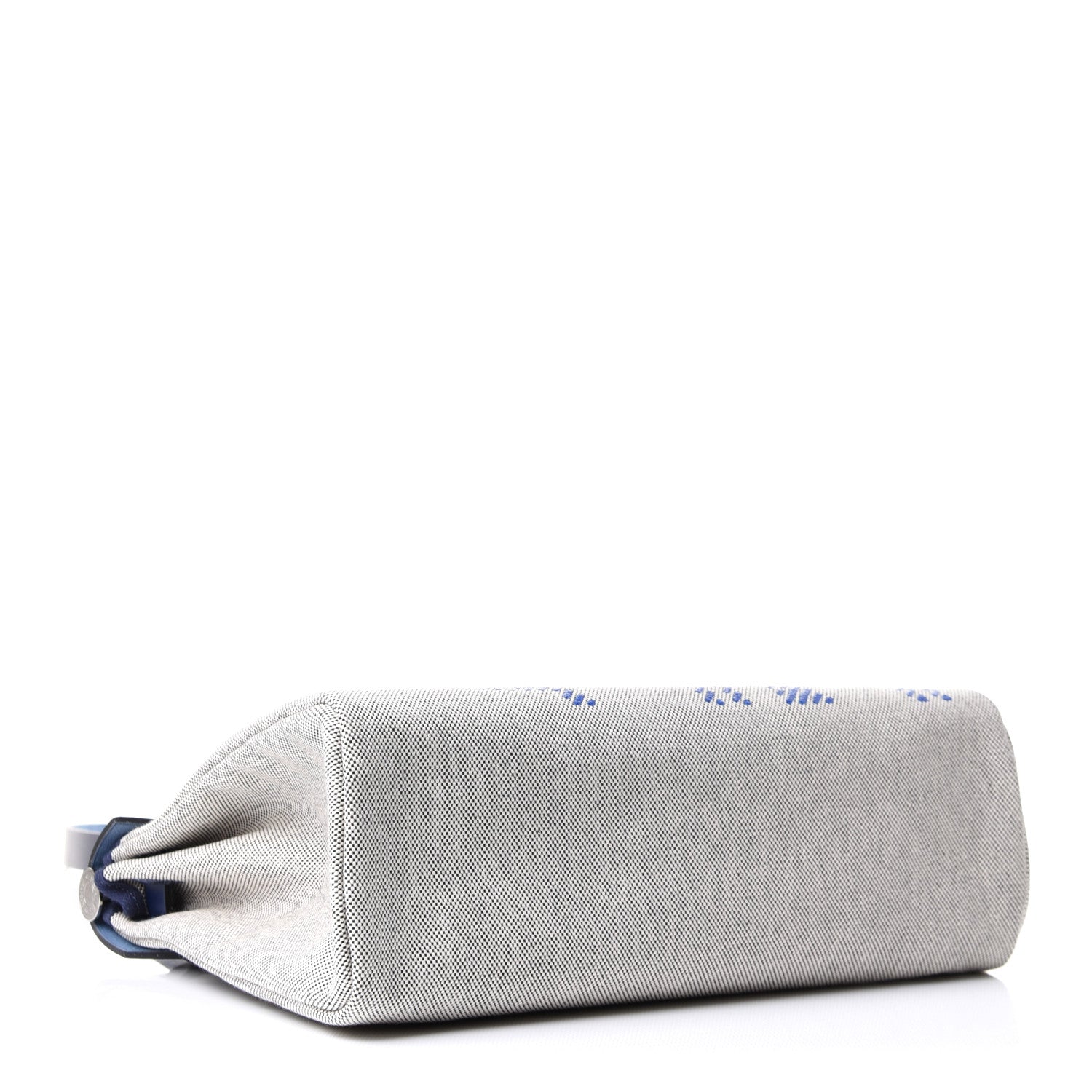 Hermes Vache Hunter Toile H Brides de Gala Herbag Zip Retourne 31 PM Bleu De France Ecru Black 4 of 11