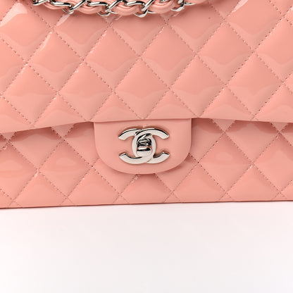 Chanel Patent Quilted Medium Double Flap Light Pink 12 of 12