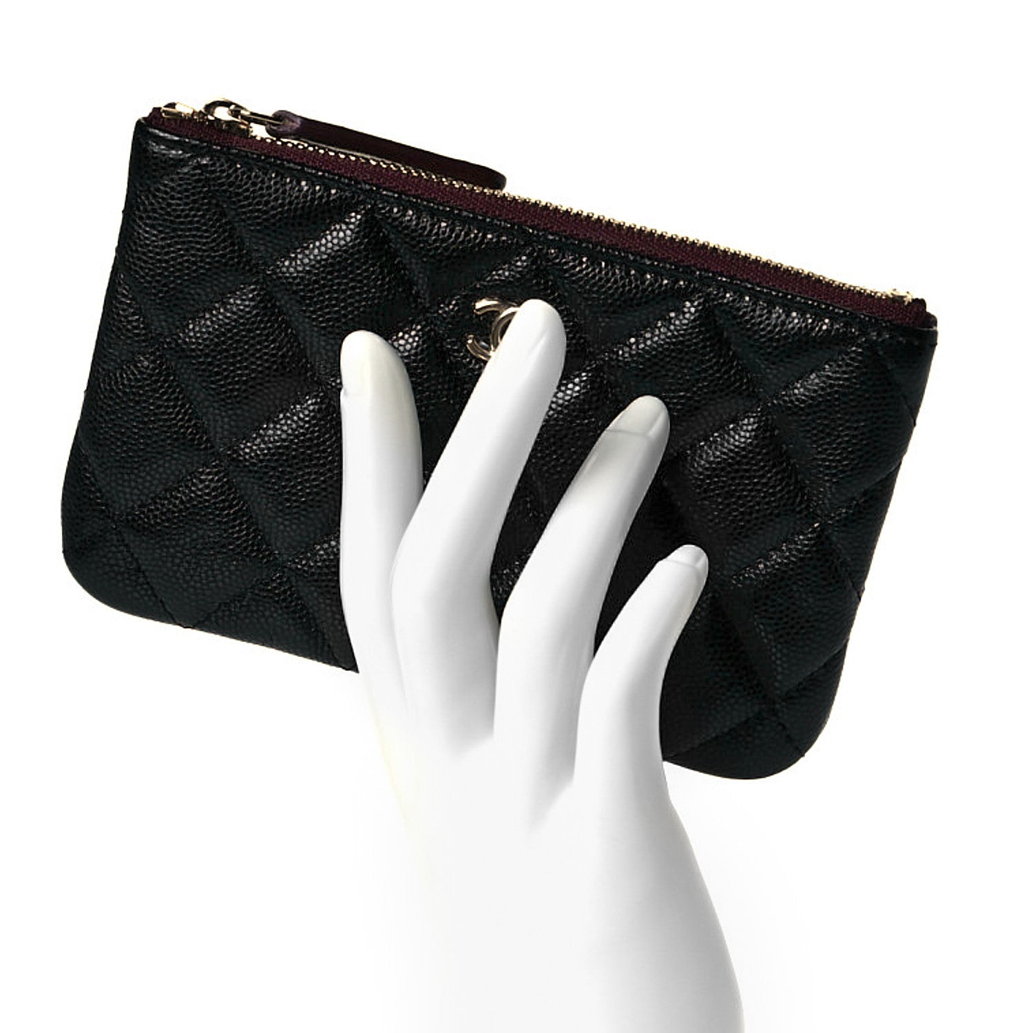 Chanel Caviar Quilted Small Cosmetic Case Black 15 of 16