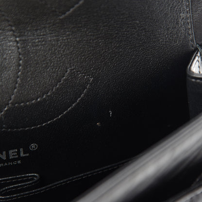 Chanel Aged Calfskin Chevron Quilted 2.55 Reissue 225 Flap So Black 10 of 15