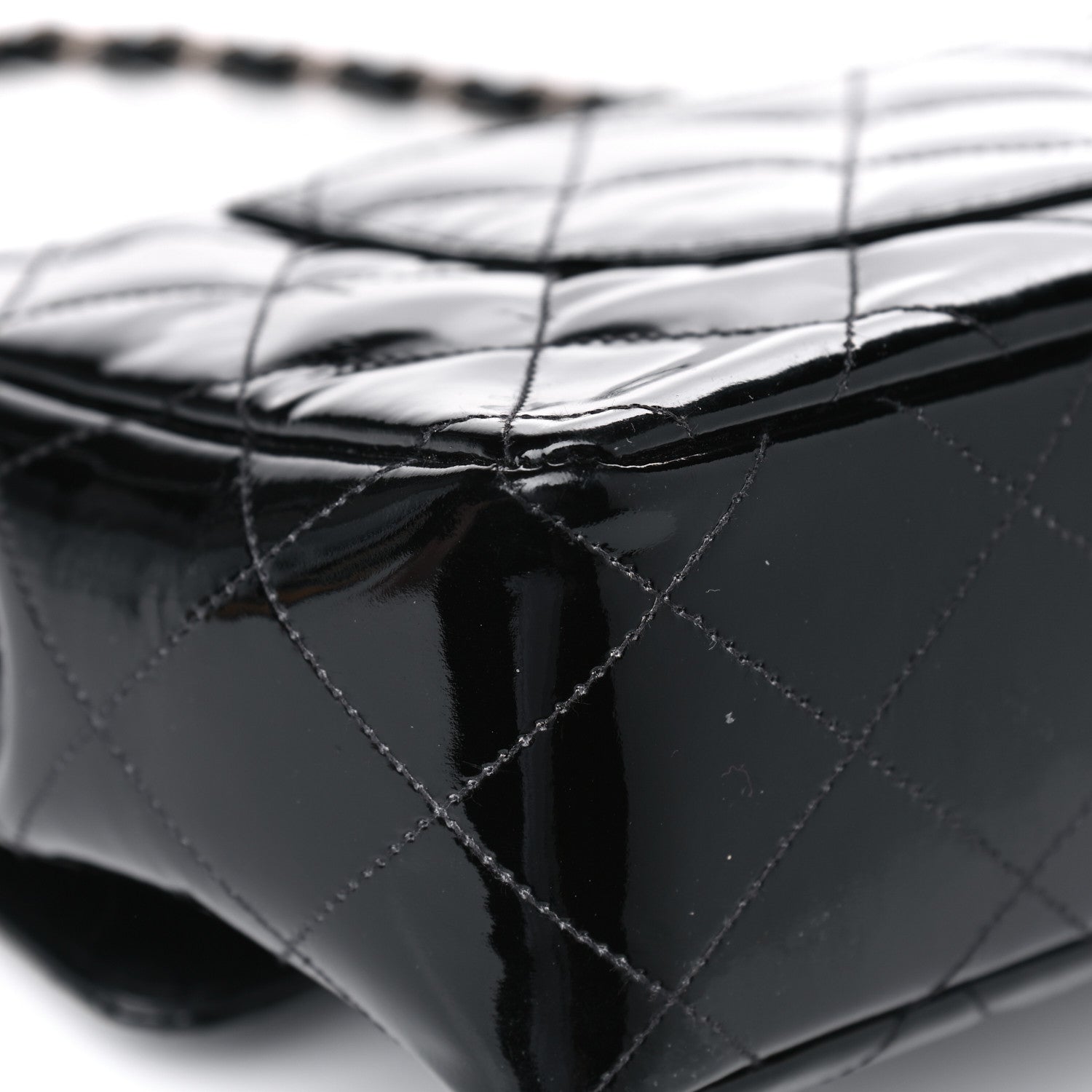 Chanel Patent Quilted Medium Single Flap Black 7 of 8