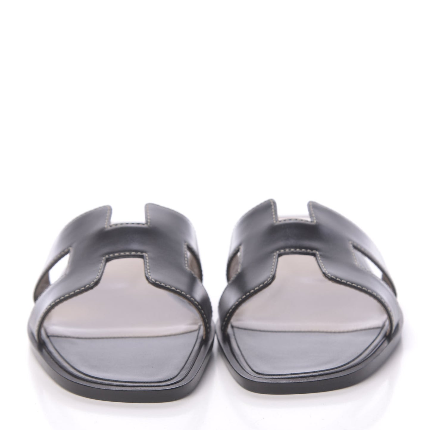 Box Calfskin Oran Sandals 35.5 Black