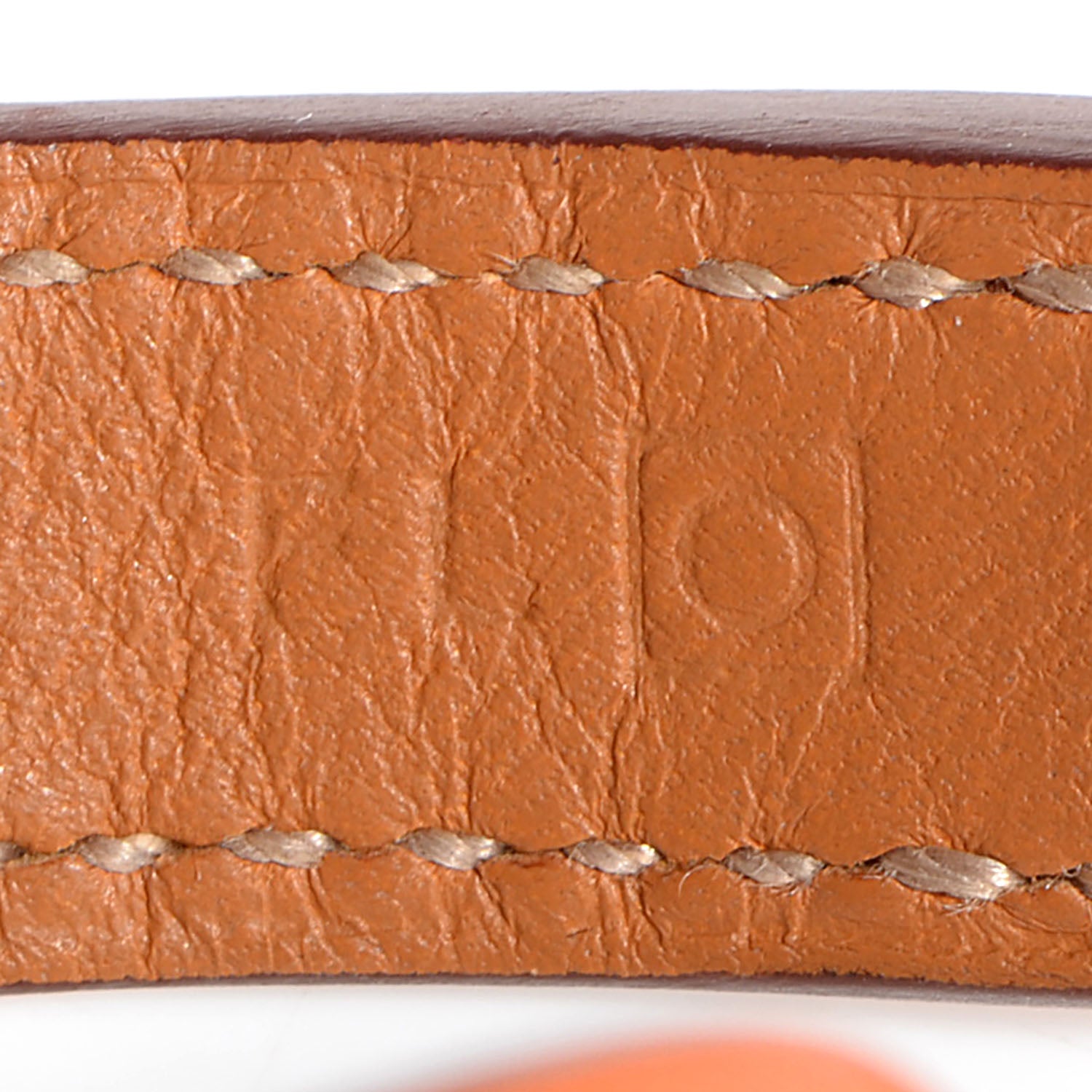 Hermes Swift Rivale Double Tour Bracelet Medium Orange 5 of 8
