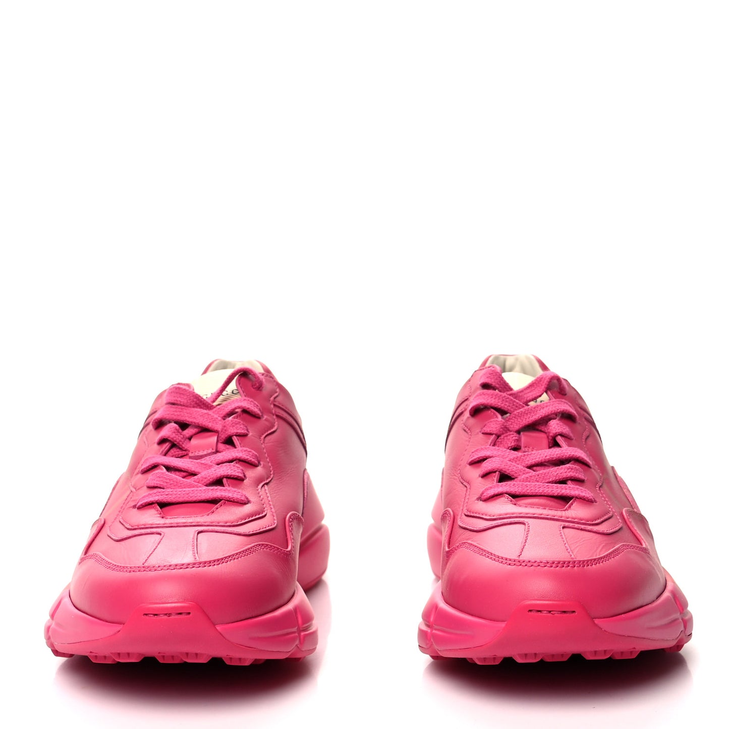 Calfskin Logo Womens Rhyton Sneakers 38 Box Pink