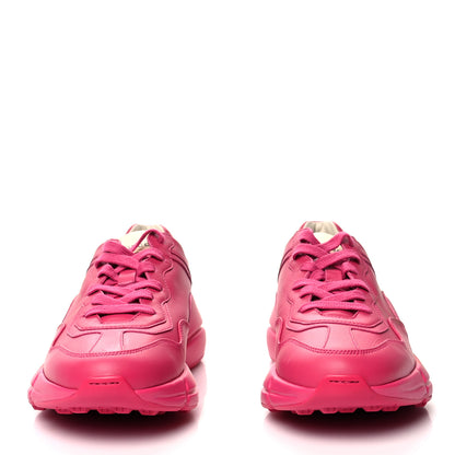 Gucci Calfskin Logo Womens Rhyton Sneakers 38 Box Pink 2 of 8