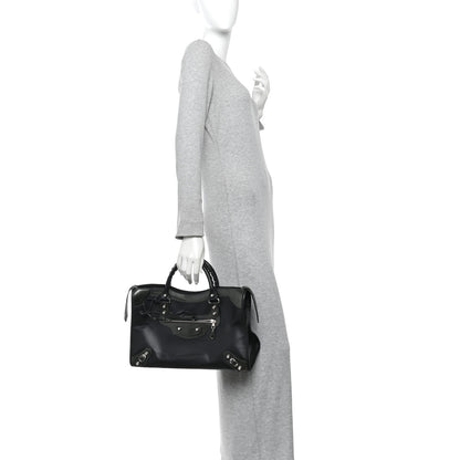 Balenciaga Smooth Calfskin Metallic Patent Giant 12 Silver Hardware City Vert Poker Fonce 2 of 11