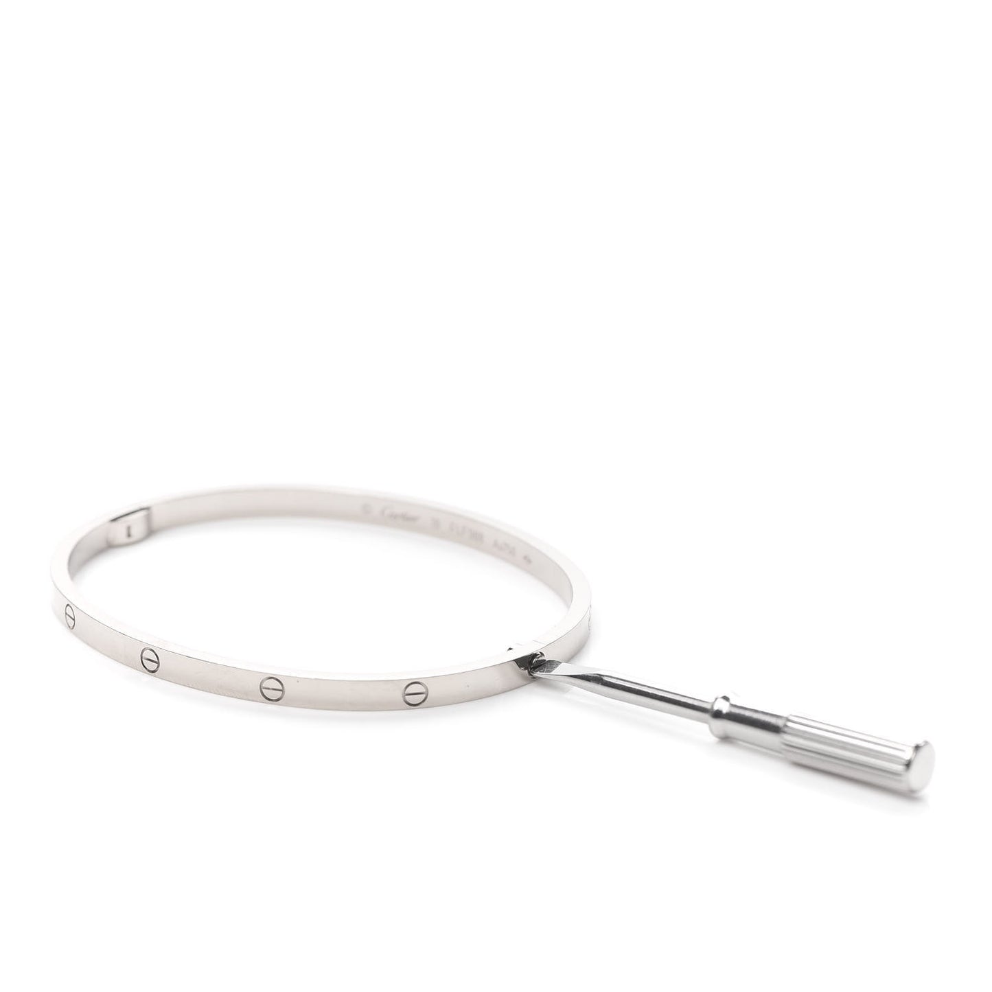 18K White Gold Small LOVE Bracelet 18
