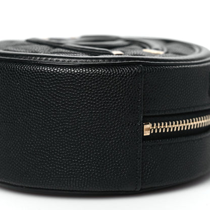 Chanel Caviar Quilted Round Filigree Crossbody Black 10 of 10