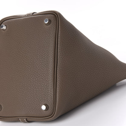 Hermes Taurillon Clemence Picotin Lock 18 PM Etoupe 7 of 11