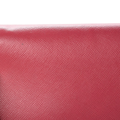 Prada Saffiano Metal Oro Chain Wallet Peonia 13 of 22