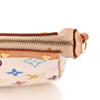 Louis Vuitton Monogram Multicolor Pochette Accessories White 10 of 11