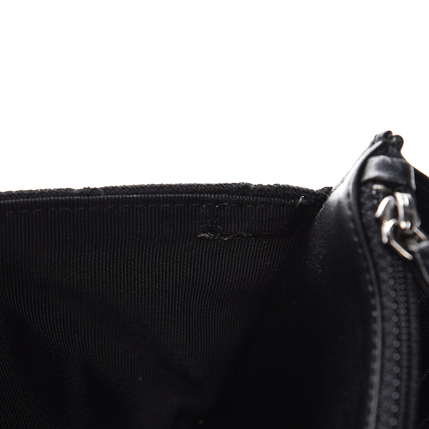 Jersey Quilted Reissue Wallet On Chain WOC Black