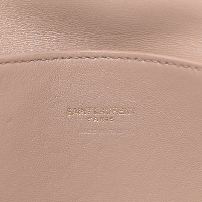 Saint Laurent Smooth Calfskin Suede Medium Reversible Monogram Kate Satchel Taupe 9 of 17