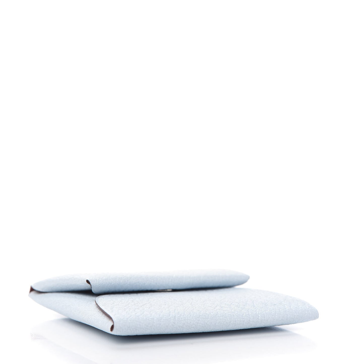 Chevre Mysore Bastia Verso Coin Purse Bleu Brume Brique