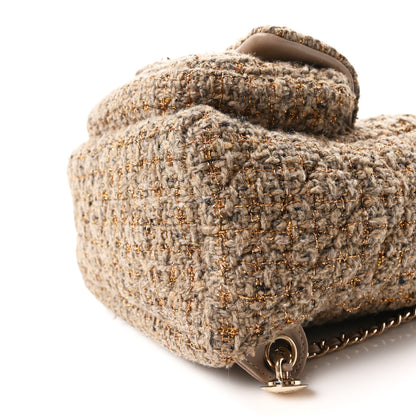 Chanel Tweed Front Pocket Backpack Beige 10 of 10