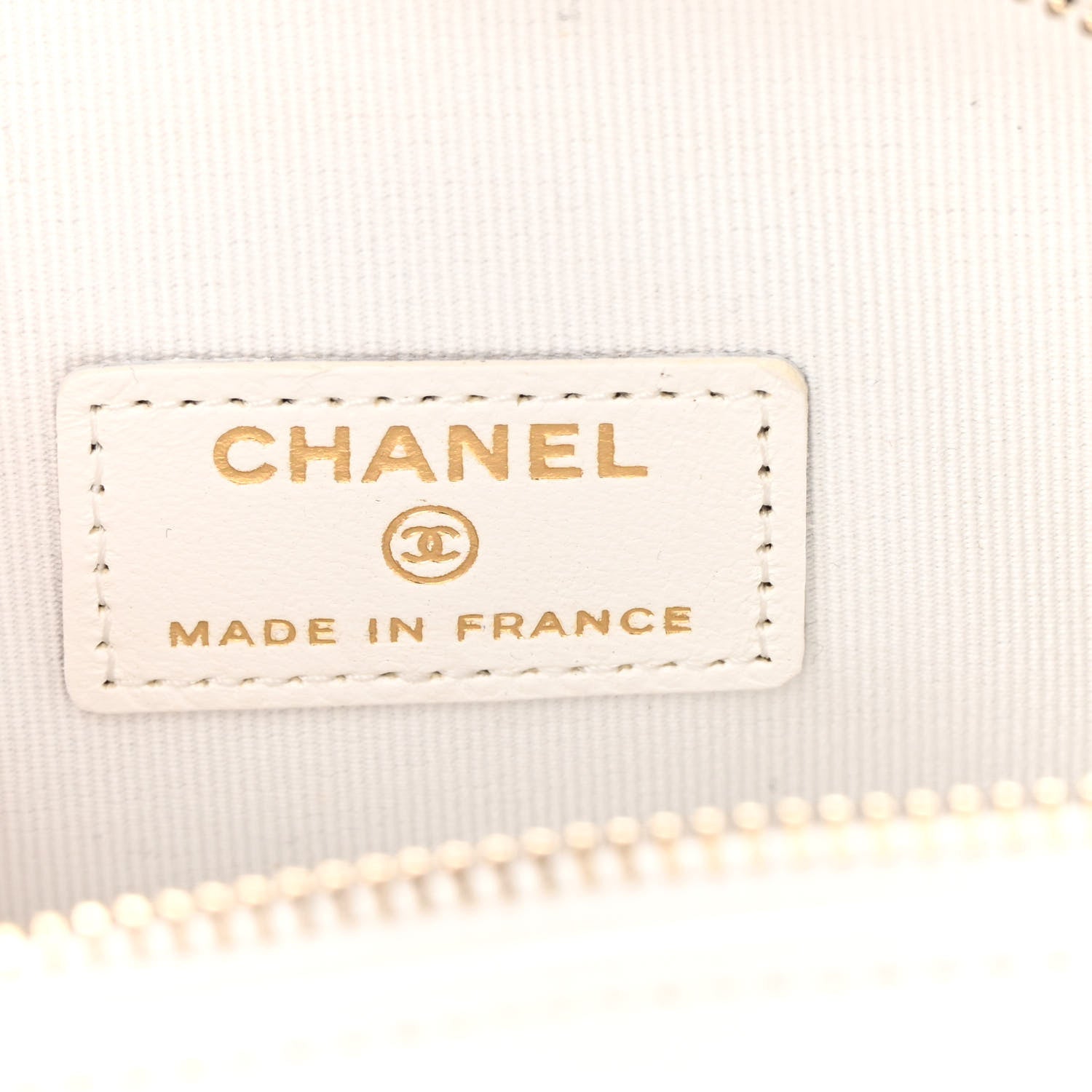 Chanel Lambskin Quilted CC In Love Heart Clutch With Chain White 6 of 11