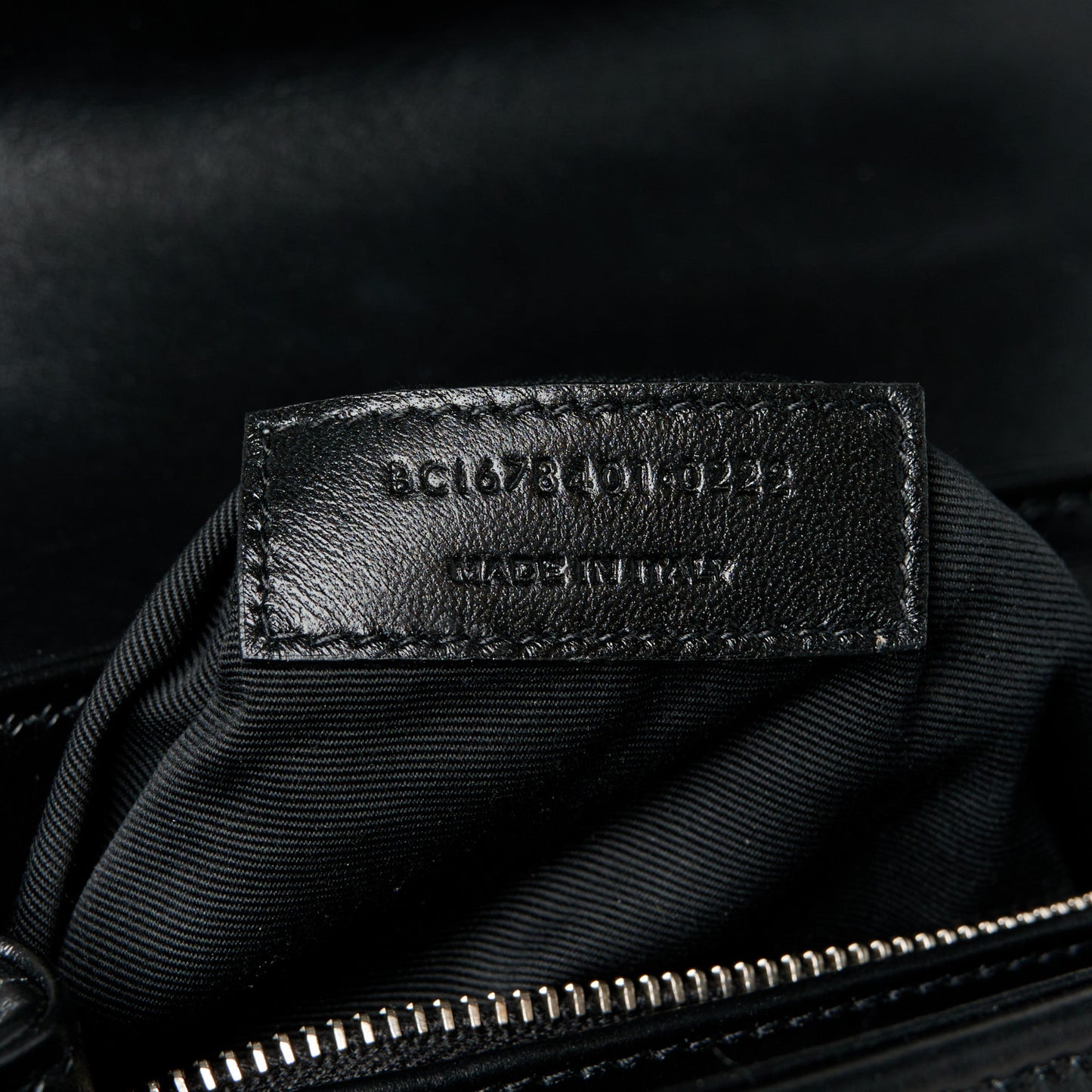 Calfskin Y Quilted Monogram Toy Loulou Crossbody Bag Black