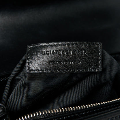 Saint Laurent Calfskin Y Quilted Monogram Toy Loulou Crossbody Bag Black 8 of 11