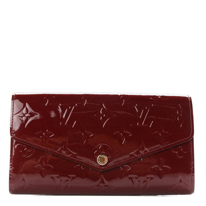 Louis Vuitton Vernis Sarah Wallet NM Griotte 1 of 6