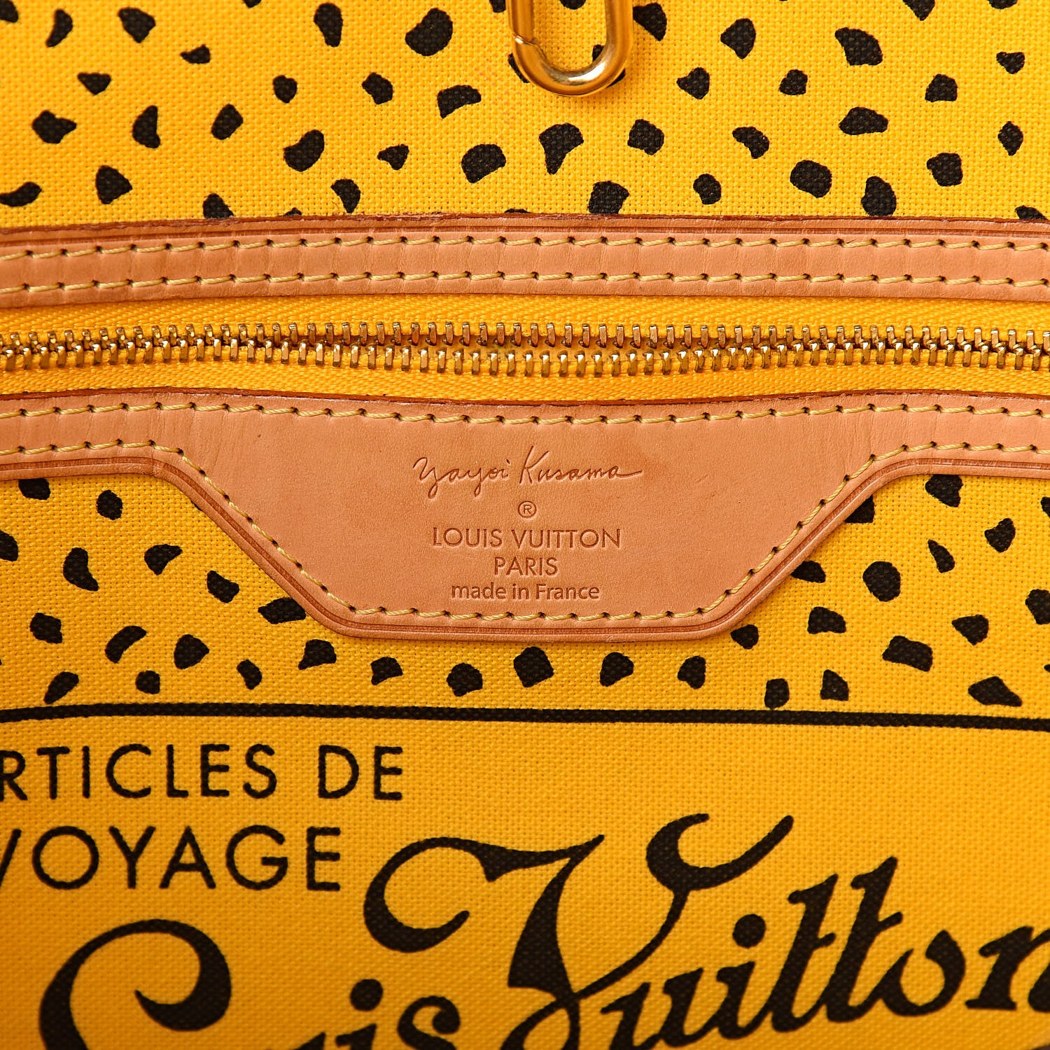 Louis Vuitton Monogram Kusama Waves Neverfull MM Yellow 6 of 11
