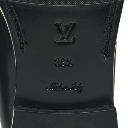 Louis Vuitton Glazed Calfskin Chess Flat Loafer 39.5 7 of 8