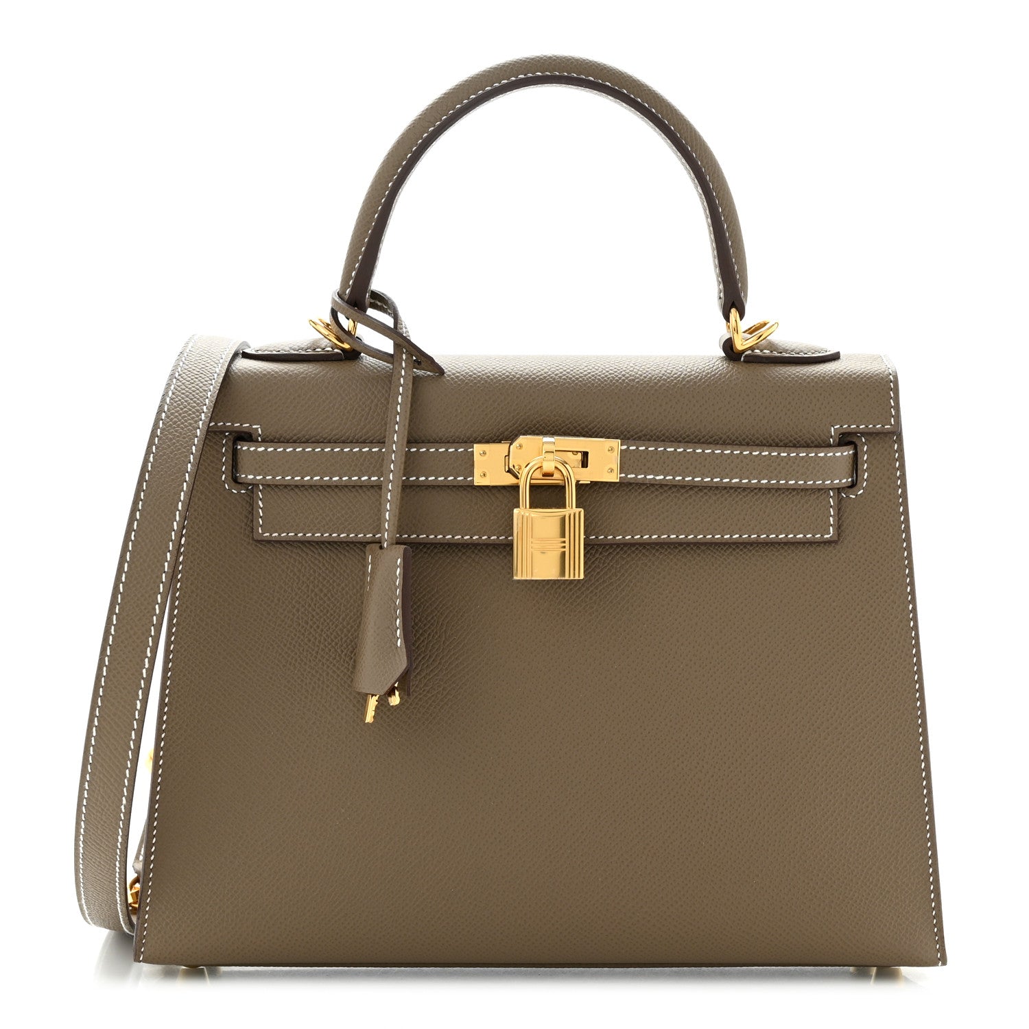Hermes Epsom Kelly Sellier 25 Etoupe 1 of 11
