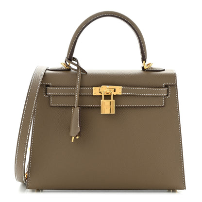 Hermes Epsom Kelly Sellier 25 Etoupe 1 of 11