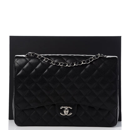 Chanel Caviar Quilted Maxi Double Flap Black 9 of 9