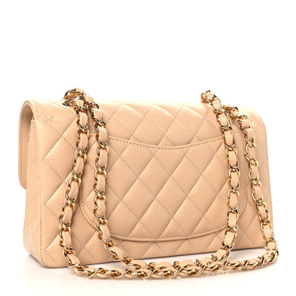 Chanel Caviar Quilted Small Double Flap Beige 3 of 11
