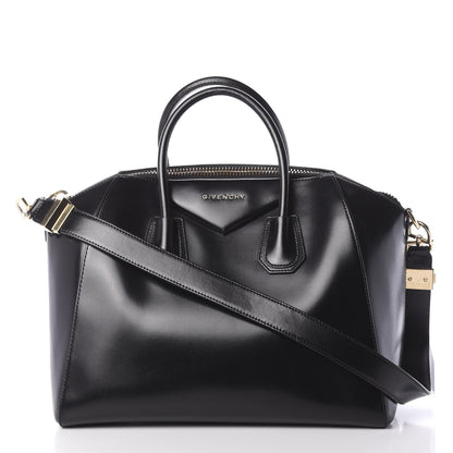 Givenchy Shiny Lord Calfskin Medium Antigona Black 1 of 13