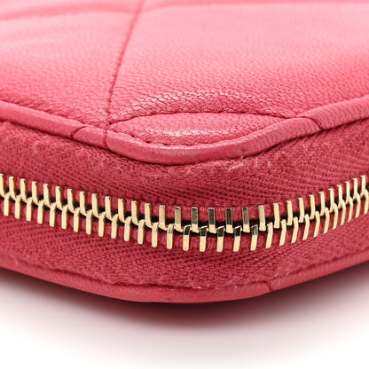 Chanel Lambskin Quilted Chanel 19 Zip Around Wallet Pink 15 of 19